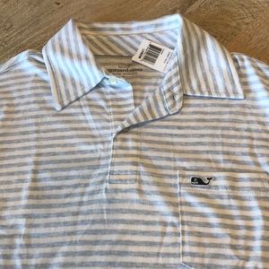 VINEYARD VINES Boys large heathered stripe polo